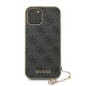 Guess GUHCP12LGF4GGR iPhone 12 Pro Max 6,7" szary/grey hardcase 4G Charms Collection