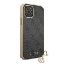 Guess GUHCP12LGF4GGR iPhone 12 Pro Max 6,7" szary/grey hardcase 4G Charms Collection