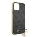 Guess GUHCP12LGF4GGR iPhone 12 Pro Max 6,7" szary/grey hardcase 4G Charms Collection