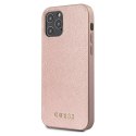 Guess GUHCP12LIGLRG iPhone 12 Pro Max 6,7" różowo-złoty/rose gold hardcase Iridescent