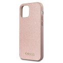 Guess GUHCP12LIGLRG iPhone 12 Pro Max 6,7" różowo-złoty/rose gold hardcase Iridescent