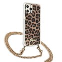 Guess GUHCP12LKCLEO iPhone 12 Pro Max 6,7" Leopard hardcase Gold Strap