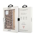 Guess GUHCP12LKCLEO iPhone 12 Pro Max 6,7" Leopard hardcase Gold Strap