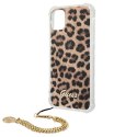 Guess GUHCP12LKSLEO iPhone 12 Pro Max 6,7" Leopard hardcase Gold Chain