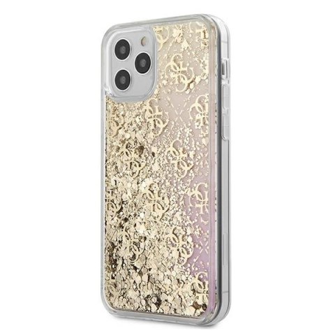 Guess GUHCP12LLG4GGPIGO iPhone 12 Pro Max 6,7" złoty/gold hardcase Gradient Liquid Glitter 4G