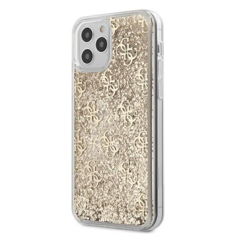 Guess GUHCP12LLG4GSLG iPhone 12 Pro Max 6,7" złoty/gold hardcase 4G Liquid Glitter