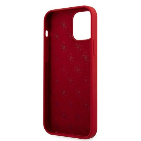 Guess GUHCP12LLSLMGRE iPhone 12 Pro Max 6,7" czerwony/red hardcase Metal Logo Script