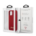 Guess GUHCP12LLSLMGRE iPhone 12 Pro Max 6,7" czerwony/red hardcase Metal Logo Script