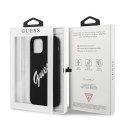 Guess GUHCP12LLSVSBW iPhone 12 Pro Max 6,7" czarno biały/black white hardcase Silicone Vintage