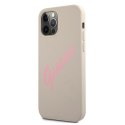 Guess GUHCP12LLSVSGP iPhone 12 Pro Max 6,7" szaro różowy/grey pink hardcase Silicone Vintage