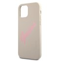 Guess GUHCP12LLSVSGP iPhone 12 Pro Max 6,7" szaro różowy/grey pink hardcase Silicone Vintage