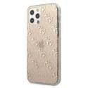 Guess GUHCP12LPCU4GLGO iPhone 12 Pro Max 6,7" złoty/gold hard case 4G Glitter