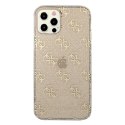 Guess GUHCP12LPCU4GLGO iPhone 12 Pro Max 6,7" złoty/gold hard case 4G Glitter