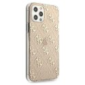 Guess GUHCP12LPCU4GLGO iPhone 12 Pro Max 6,7" złoty/gold hard case 4G Glitter