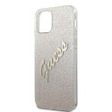 Guess GUHCP12LPCUGLSGO iPhone 12 Pro Max 6,7" złoty/gold hardcase Glitter Gradient Script