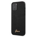 Guess GUHCP12LPCUMLLIBK iPhone 12 Pro Max 6,7" czarny/black hardcase Lizard Collection