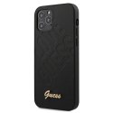 Guess GUHCP12LPUILGBK iPhone 12 Pro Max 6,7" czarny/black hardcase Iridescent Love Script Gold Logo