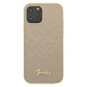 Guess GUHCP12LPUILGLG iPhone 12 Pro Max 6,7" złoty/gold hardcase Iridescent Love Script Gold Logo