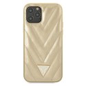 Guess GUHCP12LPUVQTMLBE iPhone 12 Pro Max 6,7" złoty/gold hardcase V-Quilted Collection