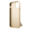 Guess GUHCP12LRSSABE iPhone 12 Pro Max 6,7" beige/beżowy hardcase Saffiano with ring stand