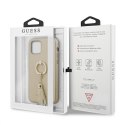 Guess GUHCP12LRSSABE iPhone 12 Pro Max 6,7" beige/beżowy hardcase Saffiano with ring stand