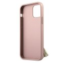 Guess GUHCP12LRSSARG iPhone 12 Pro Max 6,7" różowy/pink hardcase Saffiano with ring stand