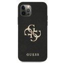 Guess GUHCP12LSA4GGBK iPhone 12 Pro Max 6,7" czarny/black hardcase Saffiano 4G Metal Logo