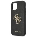 Guess GUHCP12LSA4GGBK iPhone 12 Pro Max 6,7" czarny/black hardcase Saffiano 4G Metal Logo