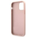 Guess GUHCP12LSA4GGPI iPhone 12 Pro Max 6,7" różowy/pink hardcase Saffiano 4G Metal Logo