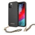 Guess GUHCP12LSASGBK iPhone 12 Pro Max 6,7" czarny/black hardcase Saffiano Chain