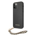 Guess GUHCP12LSASGBK iPhone 12 Pro Max 6,7" czarny/black hardcase Saffiano Chain