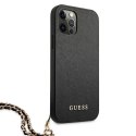 Guess GUHCP12LSASGBK iPhone 12 Pro Max 6,7" czarny/black hardcase Saffiano Chain