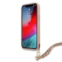 Guess GUHCP12LSASGPI iPhone 12 Pro Max 6,7" różowy/pink hardcase Saffiano Chain