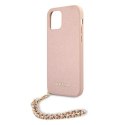 Guess GUHCP12LSASGPI iPhone 12 Pro Max 6,7" różowy/pink hardcase Saffiano Chain