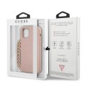 Guess GUHCP12LSASGPI iPhone 12 Pro Max 6,7" różowy/pink hardcase Saffiano Chain