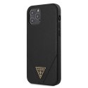 Guess GUHCP12LVSATMLBK iPhone 12 Pro Max 6,7" czarny/black hardcase Saffiano