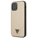 Guess GUHCP12LVSATMLLG iPhone 12 Pro Max 6,7" złoty/light gold hardcase Saffiano