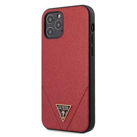 Guess GUHCP12LVSATMLRE iPhone 12 Pro Max 6,7" czerwony/red hardcase Saffiano