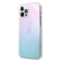 Guess GUHCP12M3D4GGBP iPhone 12/12 Pro 6,1" niebiesko-różowy/blue&pink hardcase 4G 3D Pattern Collection