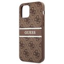 Guess GUHCP12M4GDBR iPhone 12/12 Pro 6,1" brązowy/brown hardcase 4G Stripe