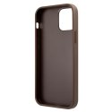 Guess GUHCP12M4GDBR iPhone 12/12 Pro 6,1" brązowy/brown hardcase 4G Stripe