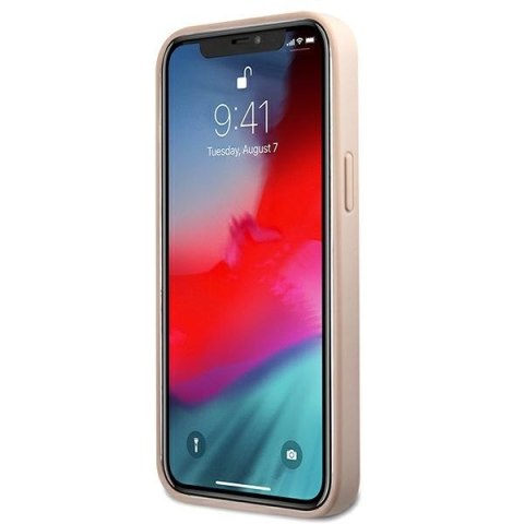 Guess GUHCP12MG4GFPI iPhone 12 / 12 Pro 6,1" różowy/pink hard case 4G Metal Gold Logo