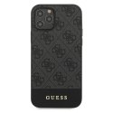 Guess GUHCP12MG4GLGR iPhone 12/12 Pro 6,1" szary/grey hardcase 4G Stripe Collection