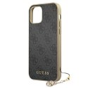 Guess GUHCP12MGF4GGR iPhone 12/12 Pro 6,1" szary/grey hardcase 4G Charms Collection