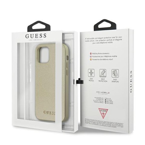 Guess GUHCP12MIGLGO iPhone 12/12 Pro 6,1" złoty/gold hardcase Iridescent