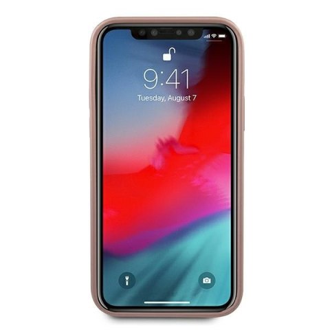 Guess GUHCP12MIGLRG iPhone 12/12 Pro 6,1" różowo-złoty/rose gold hardcase Iridescent