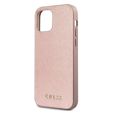 Guess GUHCP12MIGLRG iPhone 12/12 Pro 6,1" różowo-złoty/rose gold hardcase Iridescent
