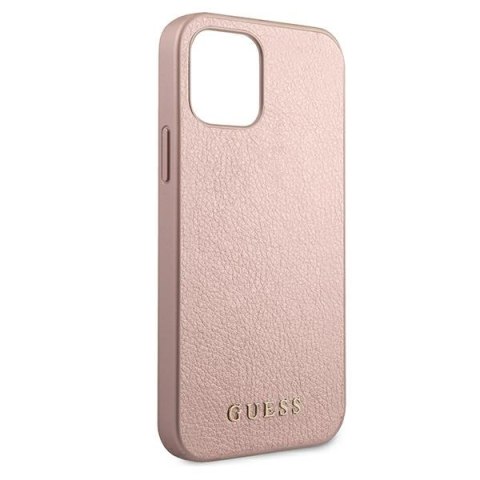 Guess GUHCP12MIGLRG iPhone 12/12 Pro 6,1" różowo-złoty/rose gold hardcase Iridescent