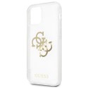 Guess GUHCP12MKS4GGO iPhone 12/12 Pro 6,1" Transparent hardcase 4G Gold Charms Collection