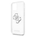 Guess GUHCP12MKS4GSI iPhone 12/12 Pro 6,1" Transparent hardcase 4G Silver Charms Collection